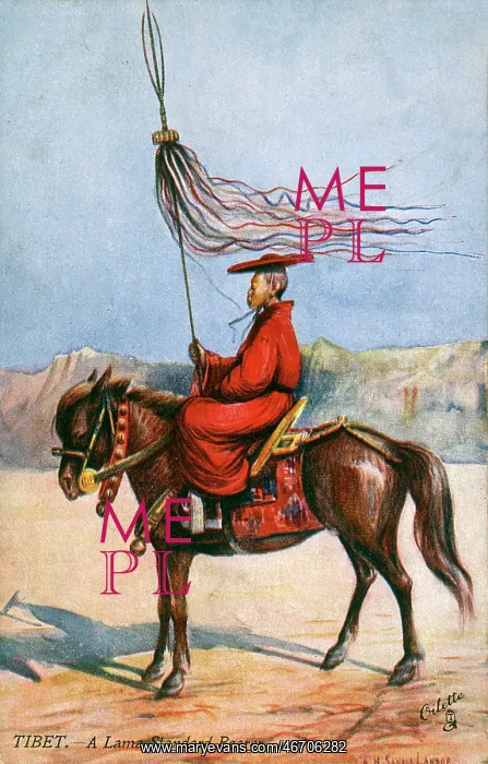 : Tibet - A High Lama Standard Bearer : Tibet - A High Lama Standard Bearer