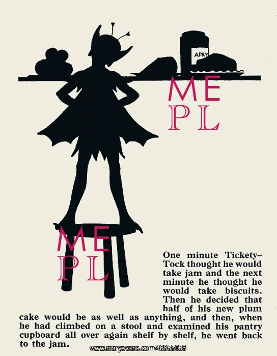 : Tickety Tock - Silhouette illustration : Tickety Tock - Silhouette illustration