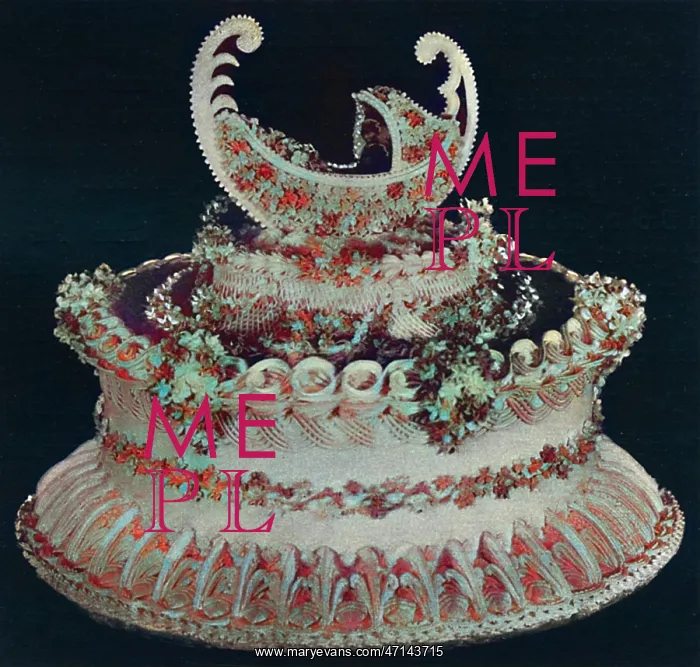 : One Tier Wedding Cake with Gondola : One Tier Wedding Cake with Gondola
