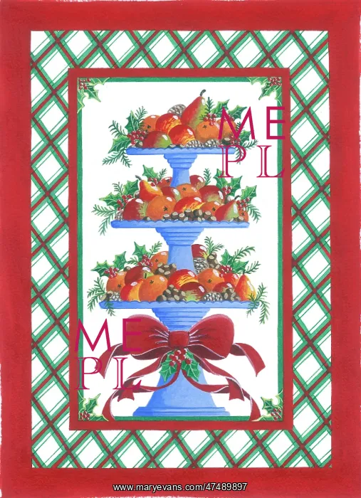 : Three Tiered Fruit Dish with apples, oranges etc : Three Tiered Fruit Dish with apples, oranges etc
