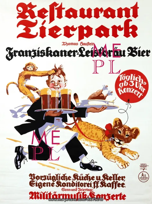 : Tierpark Restaurant advert : Tierpark Restaurant advert