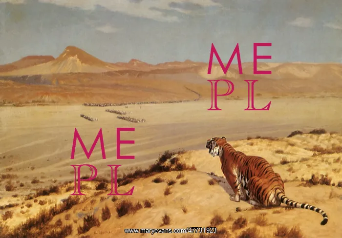  : Tiger on the Watch, by Gerome