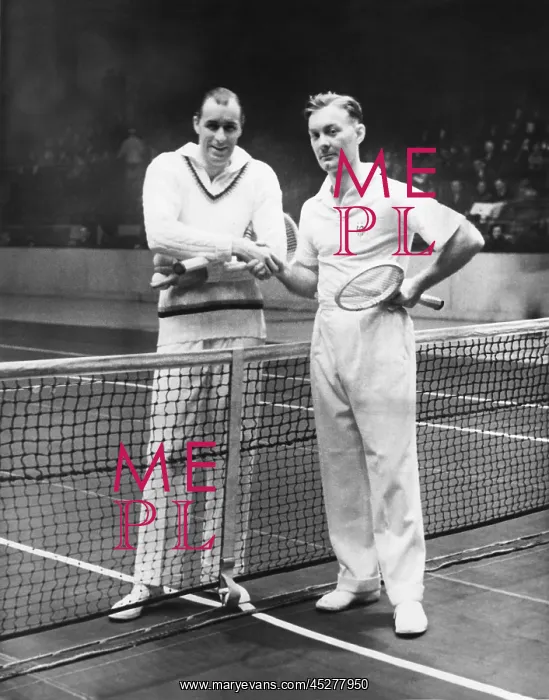 : Bill Tilden (left) and George Martin Lott's before : Bill Tilden (left) and George Martin Lott's before