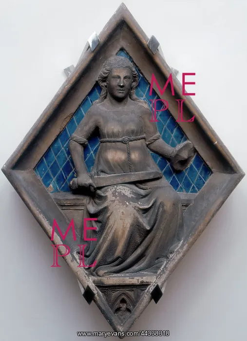 : Tile by the school of Andrea Pisano, Florence : Tile by the school of Andrea Pisano, Florence