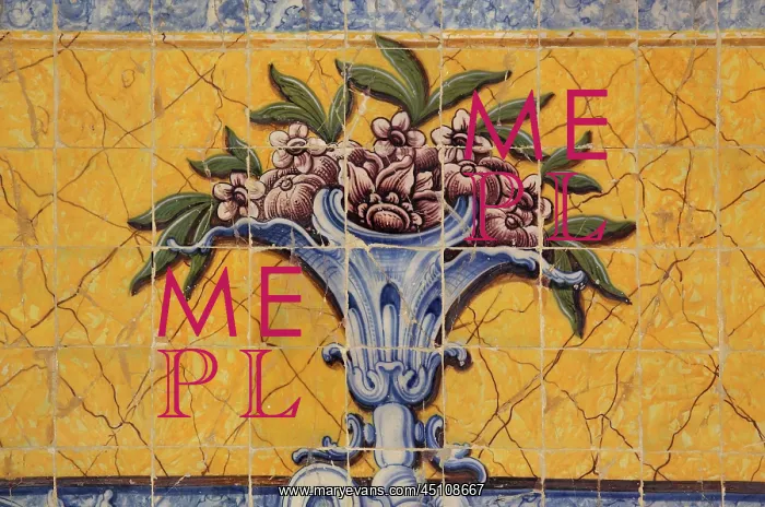 : Tiles, Refectory, Jeronimos Monastery, Lisbon, Portugal : Tiles, Refectory, Jeronimos Monastery, Lisbon, Portugal