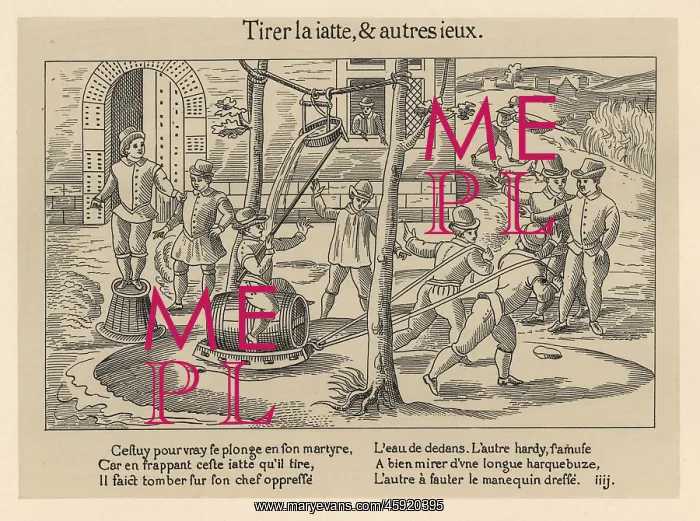 : Tilting at a basin (tirer la jatte) while : Tilting at a basin (tirer la jatte) while