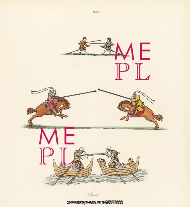 : Tilting jousts, 14th century : Tilting jousts, 14th century