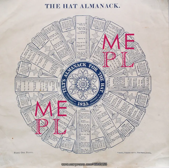 : Tilt's Almanack for the Hat, 1835 : Tilt's Almanack for the Hat, 1835