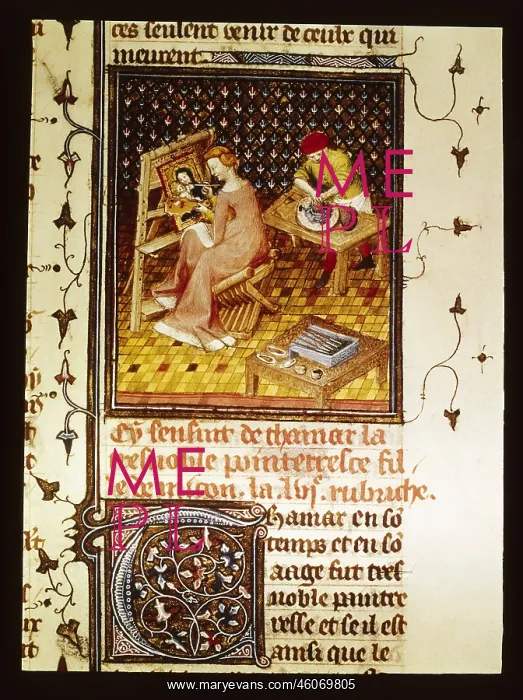 : Timarete at her easel : Timarete at her easel