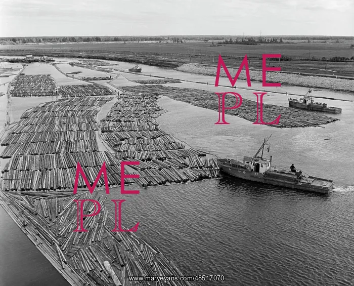 : Timber floating, 1980 : Timber floating, 1980