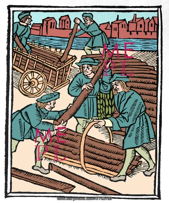 : Timber Haulers, Medieval Tradesmen : Timber Haulers, Medieval Tradesmen