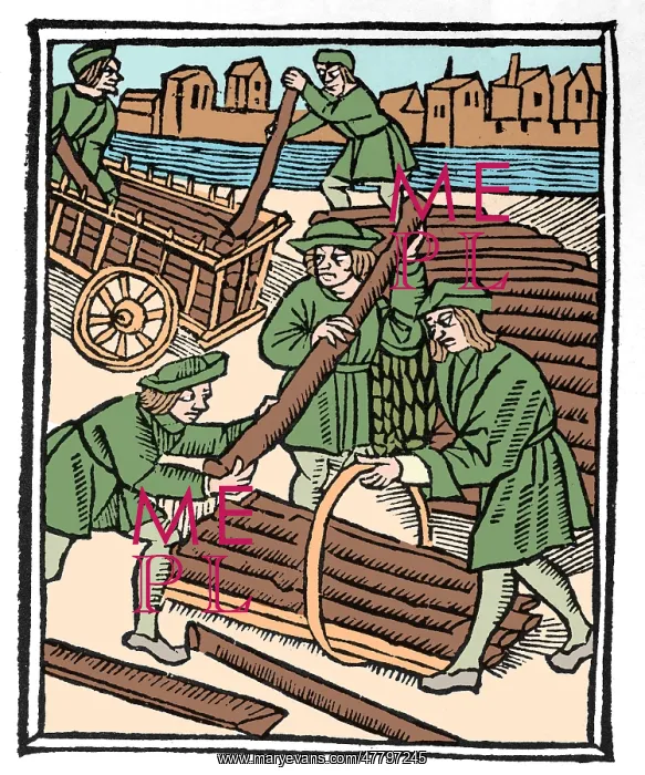 : Timber Haulers, Medieval Tradesmen : Timber Haulers, Medieval Tradesmen
