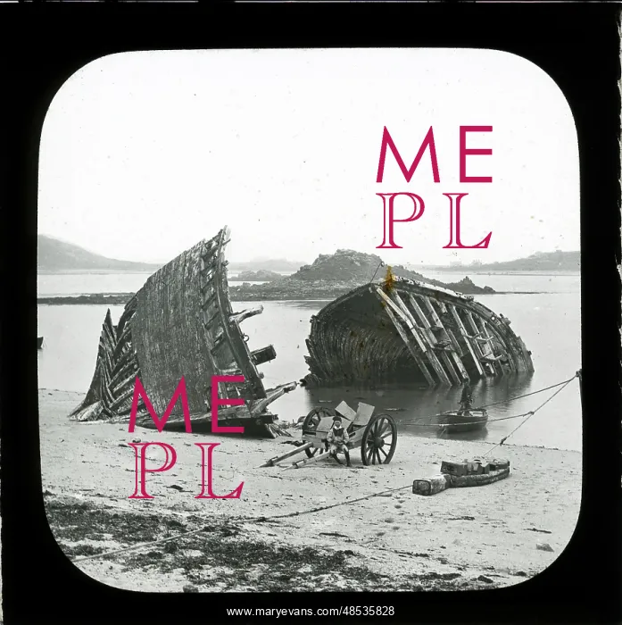 : Timber Shipwreck, Scilly Isles, Cornwall : Timber Shipwreck, Scilly Isles, Cornwall