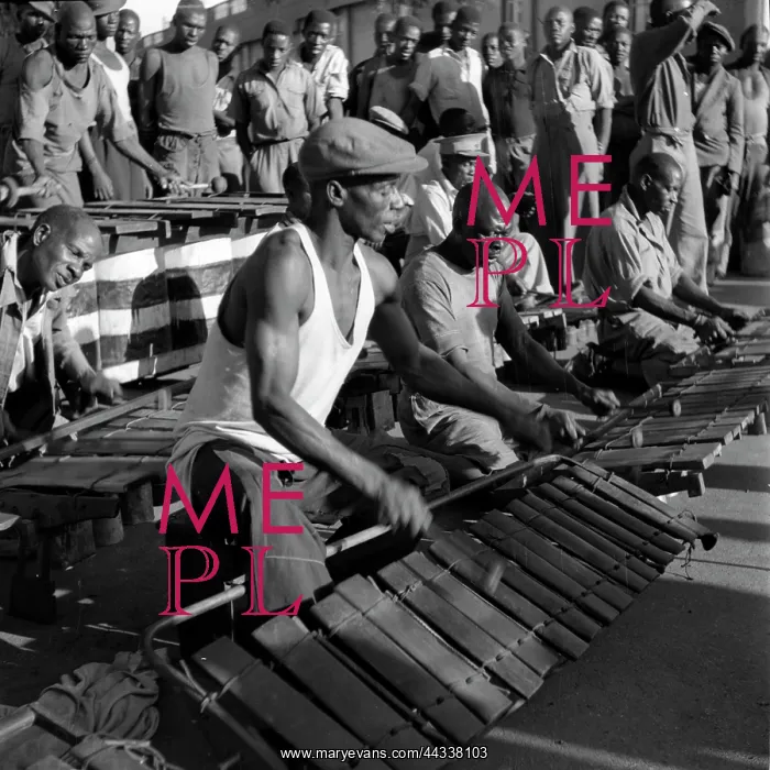: Timbila dance in a mine compound : Timbila dance in a mine compound