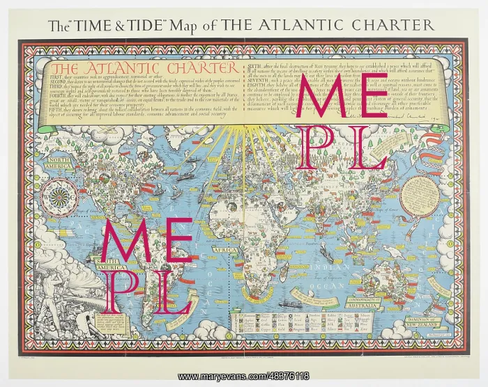 : The Time & Tide Map of the Atlantic Charter : The Time & Tide Map of the Atlantic Charter