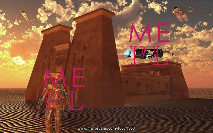 : A time traveler visiting the site of an ancient : A time traveler visiting the site of an ancient