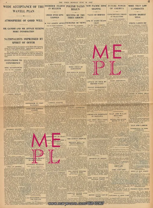 : The Times Acceptance of Wavell plan : The Times Acceptance of Wavell plan