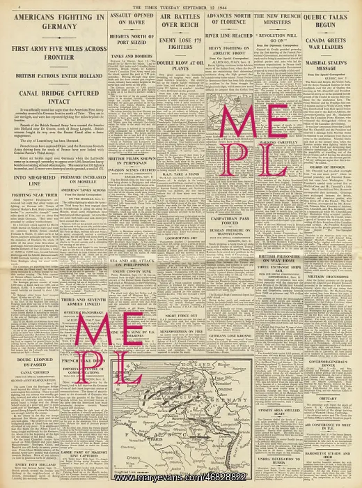 : The Times Allied troops invade Germany : The Times Allied troops invade Germany