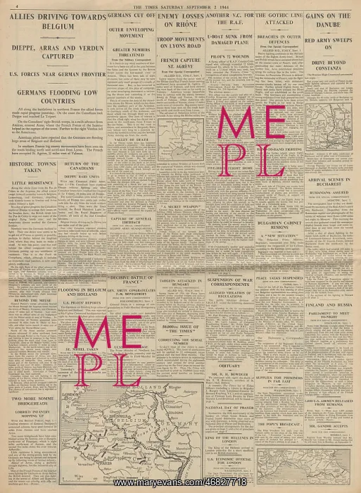 : The Times Allies advance towards Germany : The Times Allies advance towards Germany