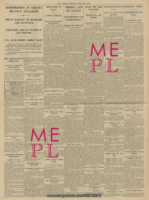 : The Times Allies bomb Germany and Greece : The Times Allies bomb Germany and Greece
