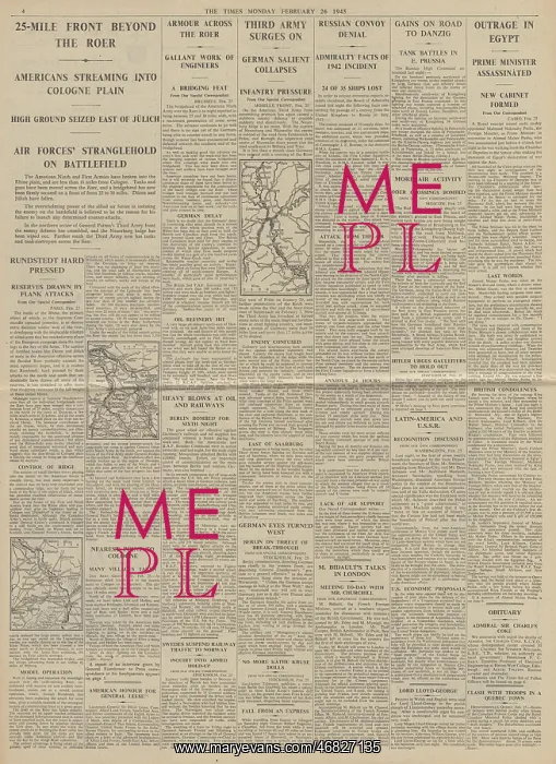  : The Times Allies capture Duren