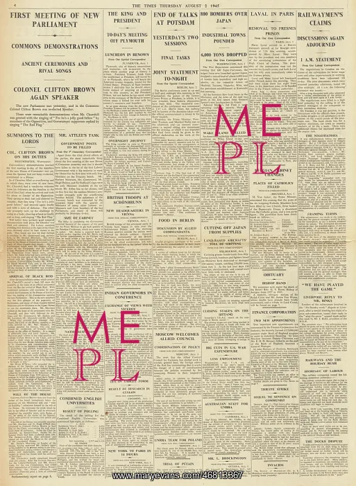 : The Times First meeting of new Parliament : The Times First meeting of new Parliament