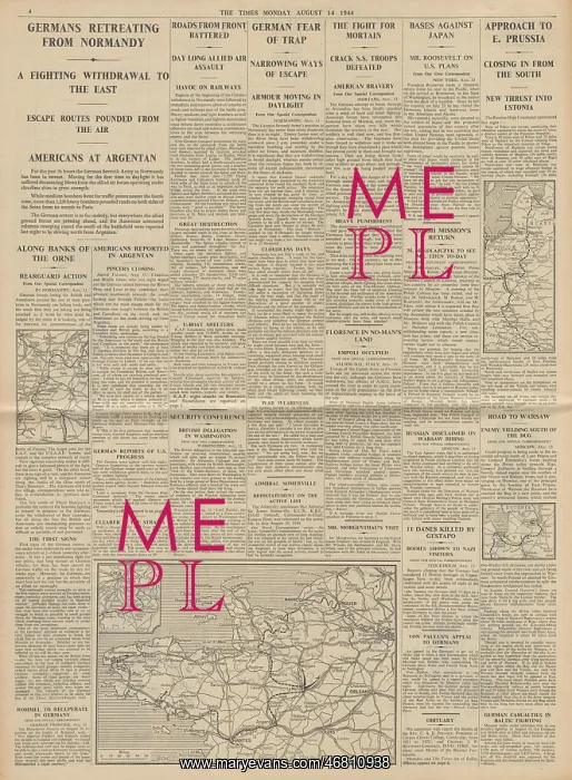 : The Times US forces in Argentan : The Times US forces in Argentan
