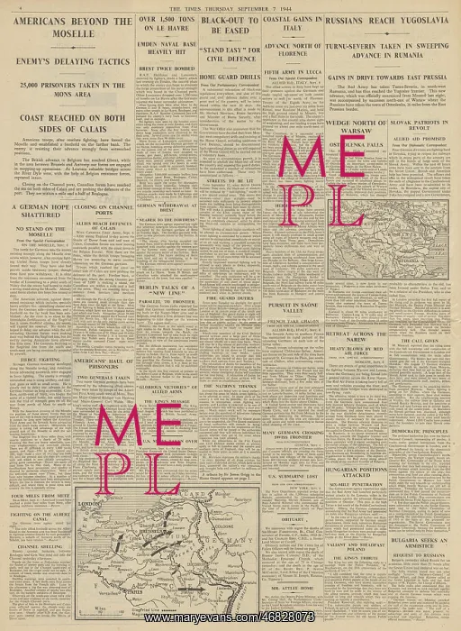 : The Times US forces cross the Moselle : The Times US forces cross the Moselle