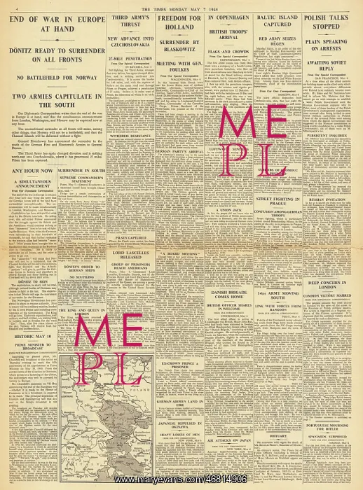 : The Times Germany to surrender : The Times Germany to surrender