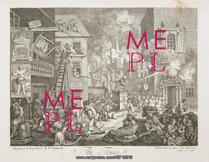 : The Times, Plate I, by William Hogarth, 1762 : The Times, Plate I, by William Hogarth, 1762