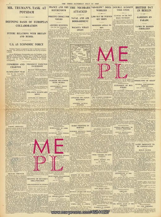 : The Times Potsdam Conference : The Times Potsdam Conference