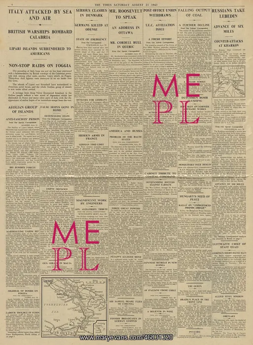 : The Times Red Army capture Lebedin : The Times Red Army capture Lebedin