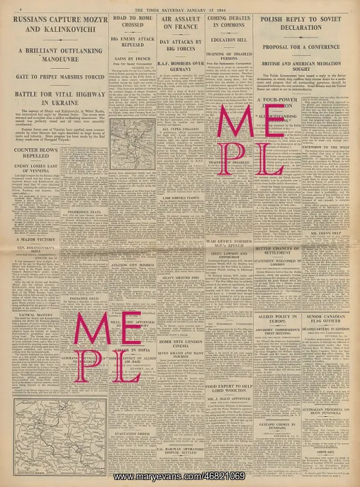 : The Times Red Army capture Mozyr : The Times Red Army capture Mozyr