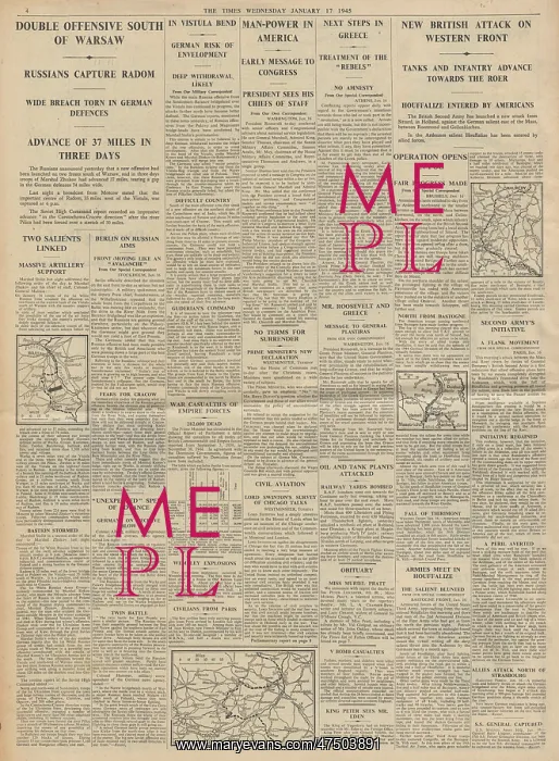 : The Times Red Army capture Radom : The Times Red Army capture Radom
