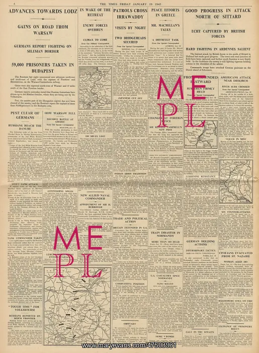 : The Times Red Army enter Germany : The Times Red Army enter Germany