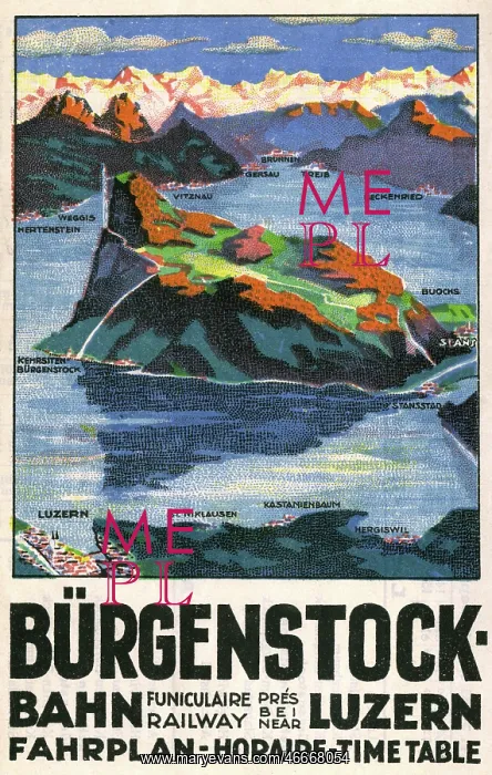  : Timetable - Burgenstock Funicular Railway, Switzerland