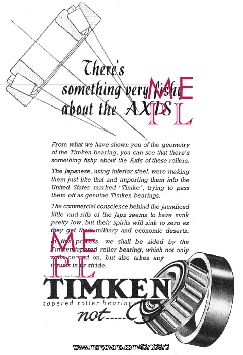  : Timken Bearings
