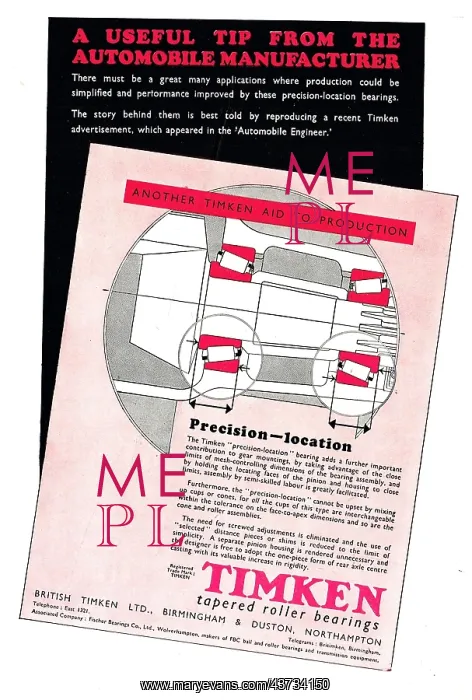  : Timken Bearings