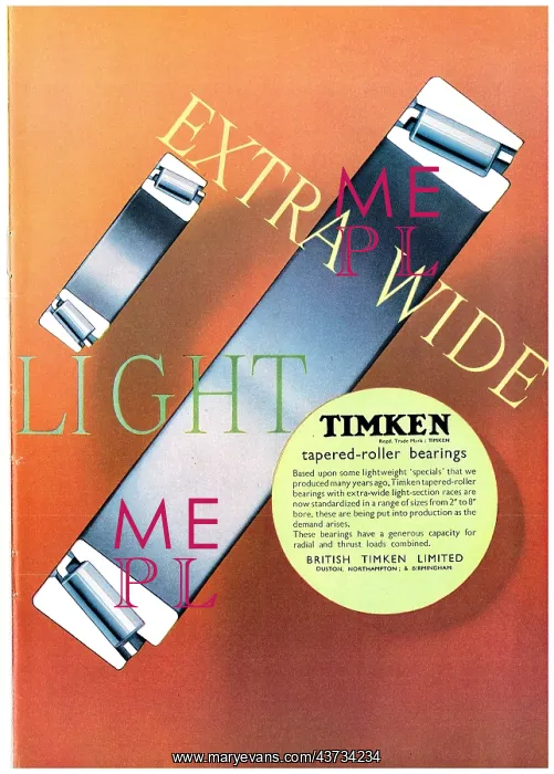  : Timken Bearings