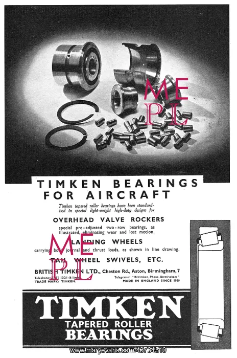  : Timken Bearings