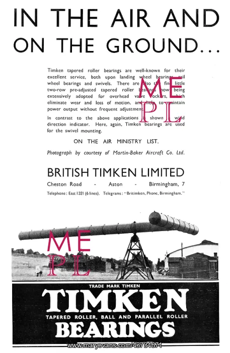  : Timken Bearings