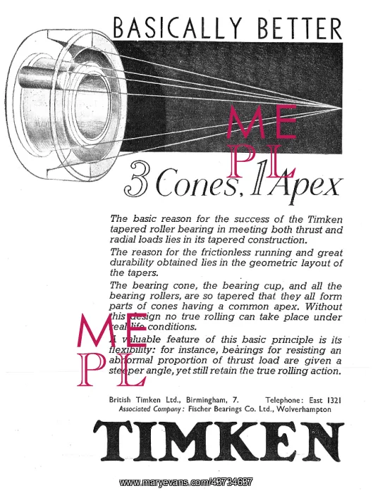  : Timken Bearings