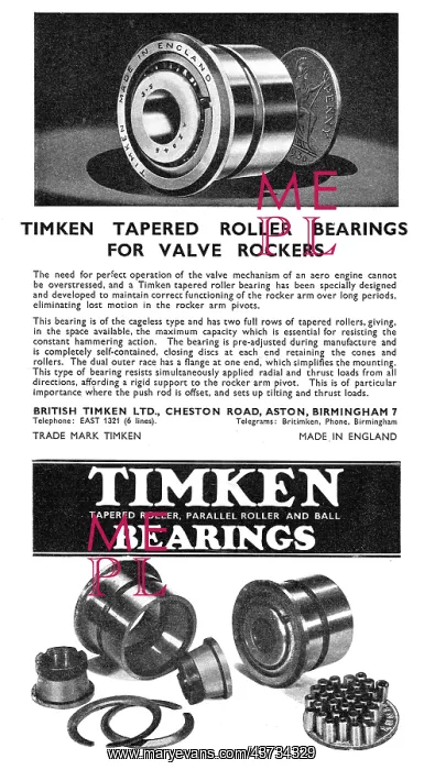 : Timken Bearings For Aircraft : Timken Bearings For Aircraft