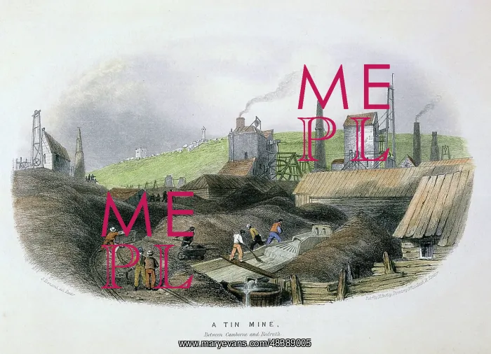 : Tin mine between Cambourne and Redruth, Cornwall : Tin mine between Cambourne and Redruth, Cornwall