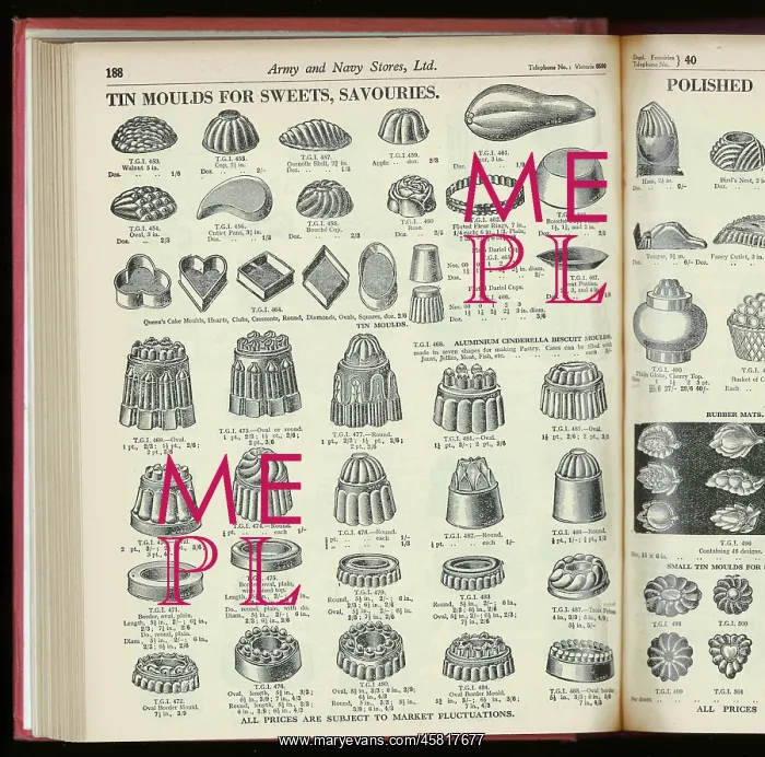  : TIN COOKING MOULDS