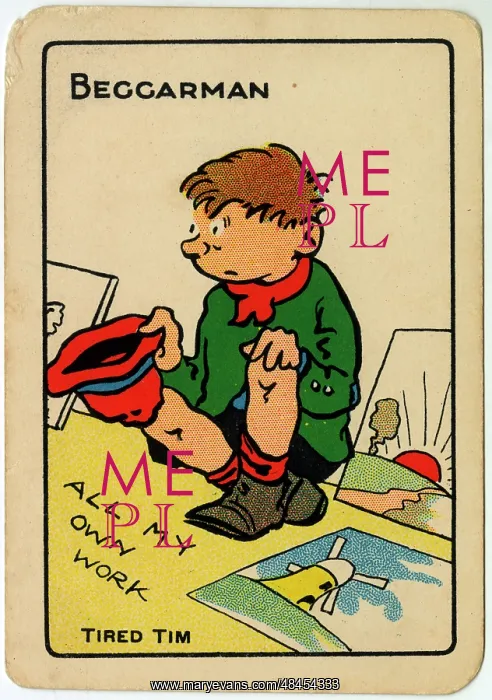 : Tinker, Tailor playing card - Beggarman : Tinker, Tailor playing card - Beggarman