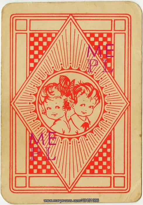  : Tinker, Tailor playing card, design on back
