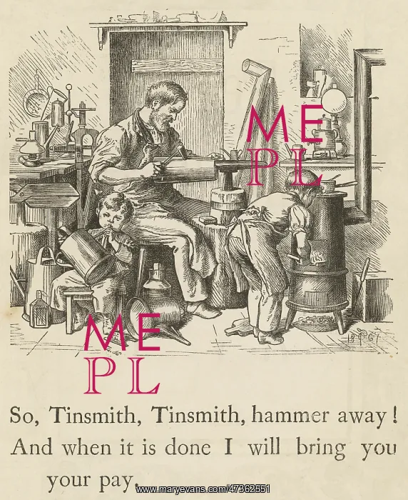 : Tinsmith in Workshop : Tinsmith in Workshop
