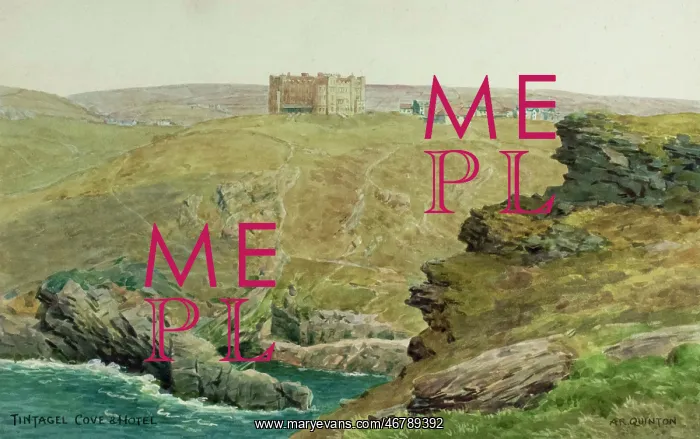 : Tintagel Cove and Hotel, Cornwall : Tintagel Cove and Hotel, Cornwall
