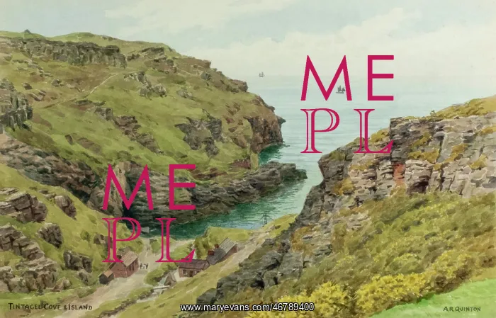 : Tintagel Cove and Island, Cornwall : Tintagel Cove and Island, Cornwall